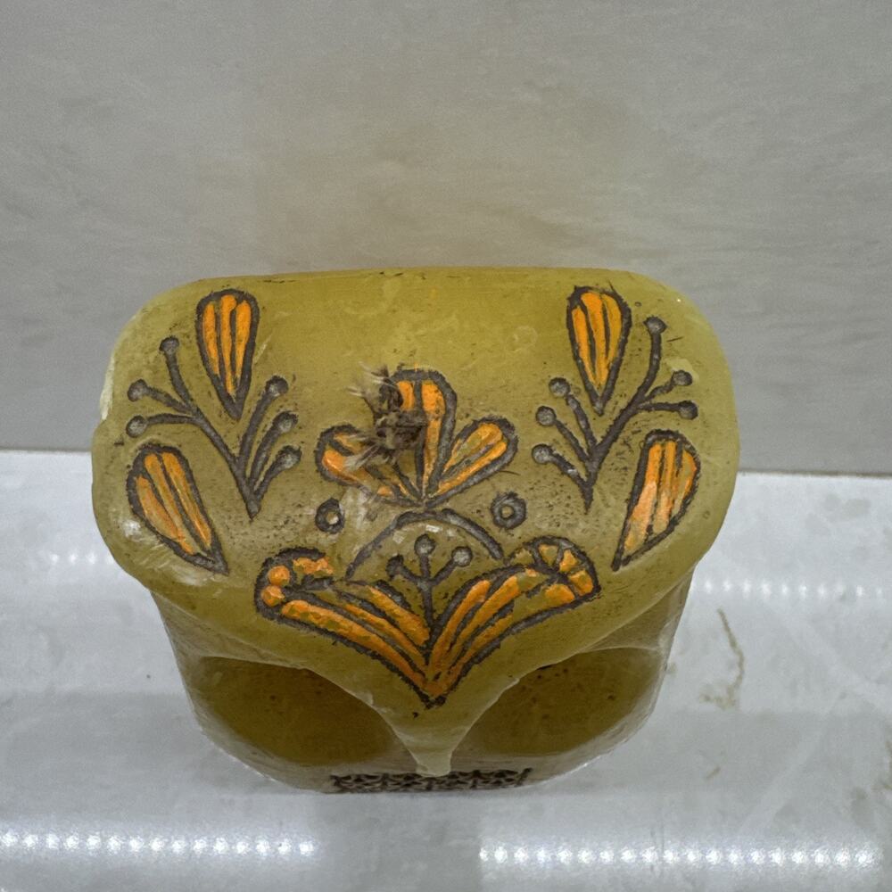 1969 Vtg Retro Mid Century Modern Hallmark Wax Owl Candle 7.25” Never Burned - Picture 2 of 7